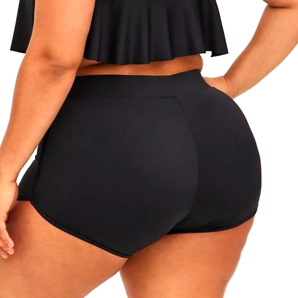 ❤️NWT VINTAGE TORRID HIGH-RISE SWIM SHORTS DOLPHIN HEM SWIM BOTTOM - PLUS SIZE - Picture 3 of 9